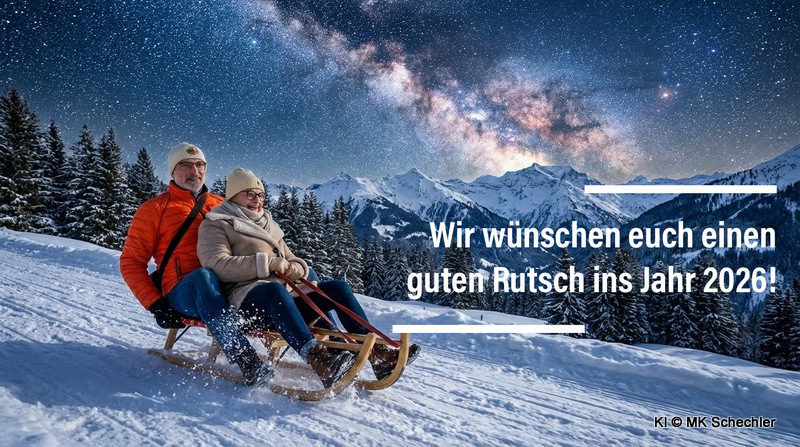 Unsere Redaktion wünscht einen guten Rusch ins Neue Jahr!