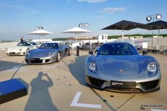 Feier auf der Dachterrasse des Porsche Museums