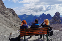 Blick in den Hang, von dem im Winter das Skirennen der Weiße Rausch startet. Besonderheit: Alle Skiläufer starten gleichzeitig