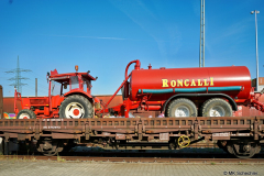 Entladung Zirkuswagen am Bahnhof Kornwestheim (Archiv N-News.de)