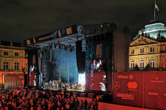 Bühnentotale beim Konzert