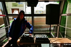 Mischpult in der Gondel: Minidisco mit Ausblick