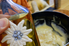 Käse-Fondue am Abend