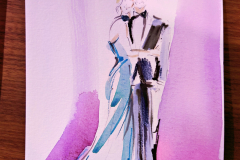 Werk von  der Stuttgarter Modeillustratorin Inha Barsukova 