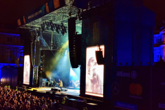 Schlossplatz Bühne bei Auftritt Liam Gallagher