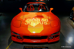 „Orange Julius“ RX-7 | „2 Fast 2 Furious“ Motor:   1,3 Liter Wankel Twin Turbo (13B-REW) Baujahr:   1993 Leistung:  ca. 280 – 300 PS Special:  originales „Fast & Furious“-Movie Car Teil 2: „2 Fast 2 Furious“