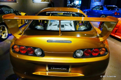 „Slap Jack“ Supra | „2 Fast 2 Furious“ Motor:   3,0 Liter Reihensechszylinder (2JZ-GTE) Baujahr:   1994 Leistung:  654 PS / 712 Nm Special:  originales „Fast & Furious“-Movie Car Teil 2: „2 Fast 2 Furious“