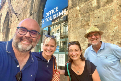 Mit Nicolas und Stadtführerin Stéphanie Diaz