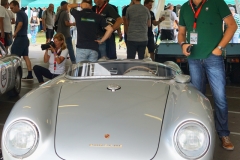 Da steht er, der James Dean Porsche des Porsche Museums