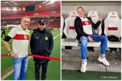 Bei nationalen Spielen möglich: raus durch den Tunnel