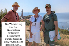 Küstenwanderung zum Cap Béar. Rechts unser Guide Nicolas