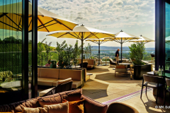 Meet & Greet an der Rooftop Bar im Balaustine mit Generalmanager Stefan Welti, Radisson Blu Hotel