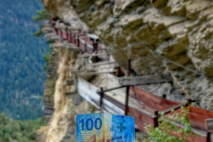 ... zu sehen auch auf der Rückseite des Schweizer 100 Franken Geldscheines