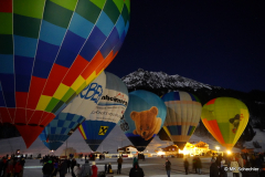 Ballonglühen am Abend