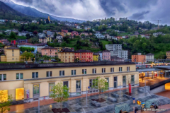 Bellinzona: Blick vom Hotel Internationale
