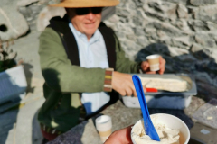 Ilario Garbani hat nicht nur die Mühle zum Leben wiedererweckt, seine neueste Creation ist Popcorn-Eis aus seinem Farina Bona.