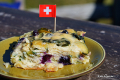 Alpe Salei: Lasagne mit Alm-Brennnesseln und Heidelbeeren