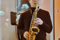 Für die musikalische Untermalung sorgte Saxofonist Sebastian Lilienthal