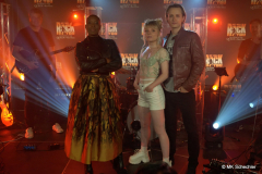 WE WILL ROCK YOU: Aisata Blackman (Killerqueen), Isabel Waltsgott (Scaramouche) und Kasper  Nilsson (Galileo) beim Preview Event im „The New Grace“.