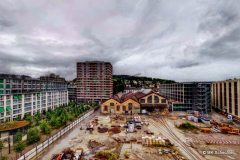 Sulzer Areal: Lokstadt. Hier entsteht das 100 Meter Holz-Hochhaus "Rocket"